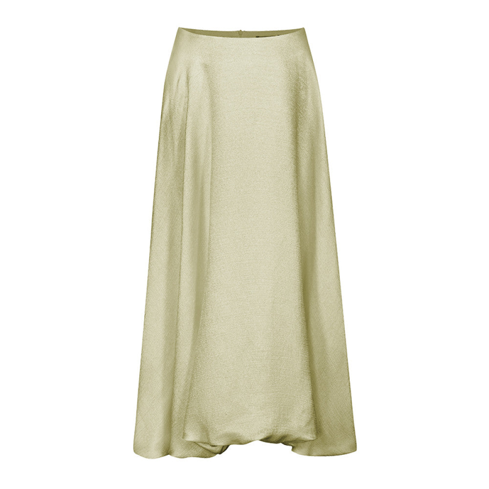 Classic Wardrobe AEL Original Flowing Satin High Waist Skirt for Women 2025 Autumn Water Mother Skirt Pink Flower Bud Skirt image 80