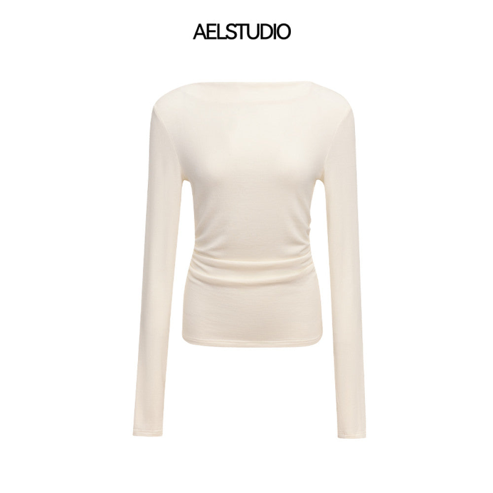 Classic Wardrobe AEL Original Flowing Satin High Waist Skirt for Women 2025 Autumn Water Mother Skirt Pink Flower Bud Skirt image 115