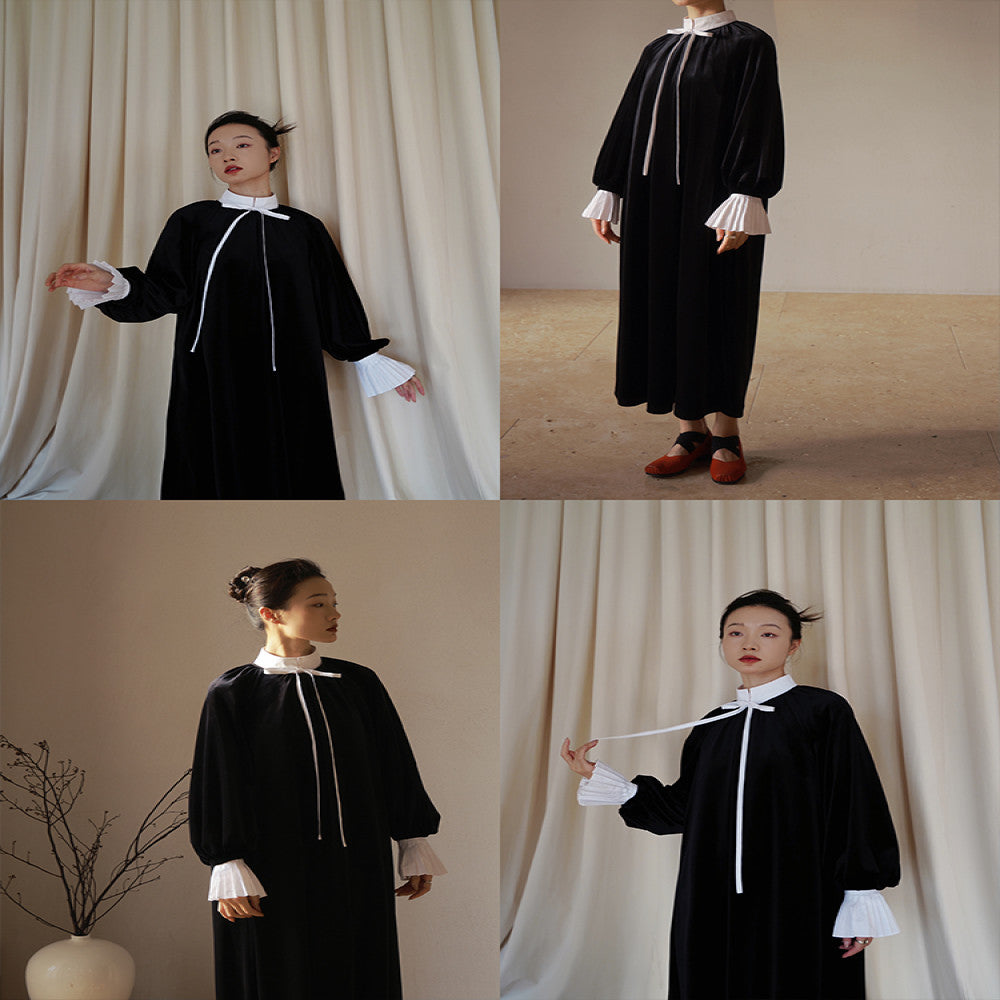 Xiaolu Miya s Xiao Chongshan original new Chinese accordion sleeve white shirt image 5