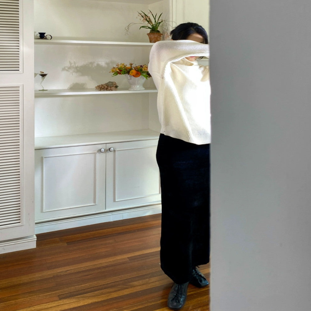 GinGarden New Chinese Sweater All Wool Soft Lazy Sweater image 5