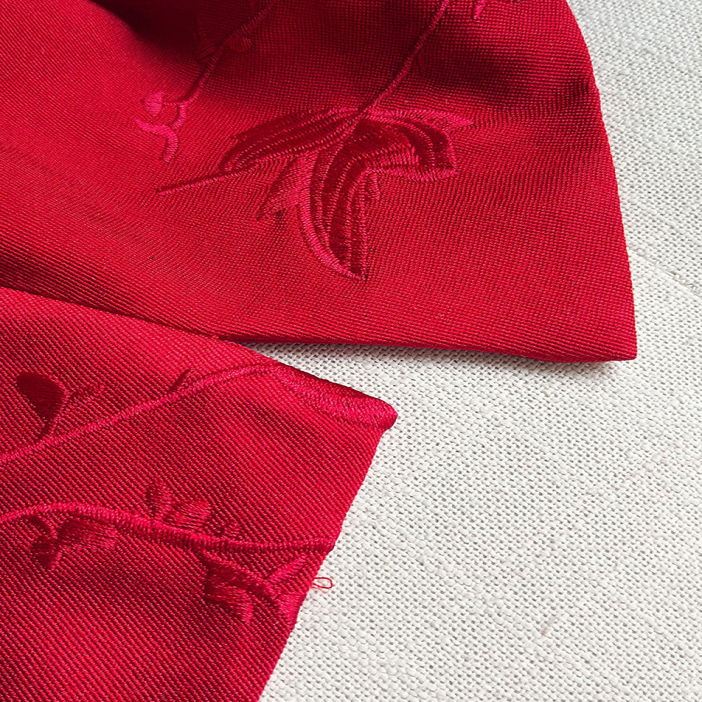 New Chinese Red Embroidery Coat Women s 2025 Spring and Autumn Dress New Round Neck Retro Light China Chic Style Lifetime Top image 4