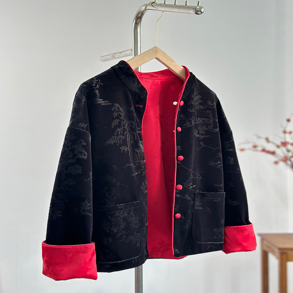 ASAYA3996 Double-Sided Velvet Jacket ✨