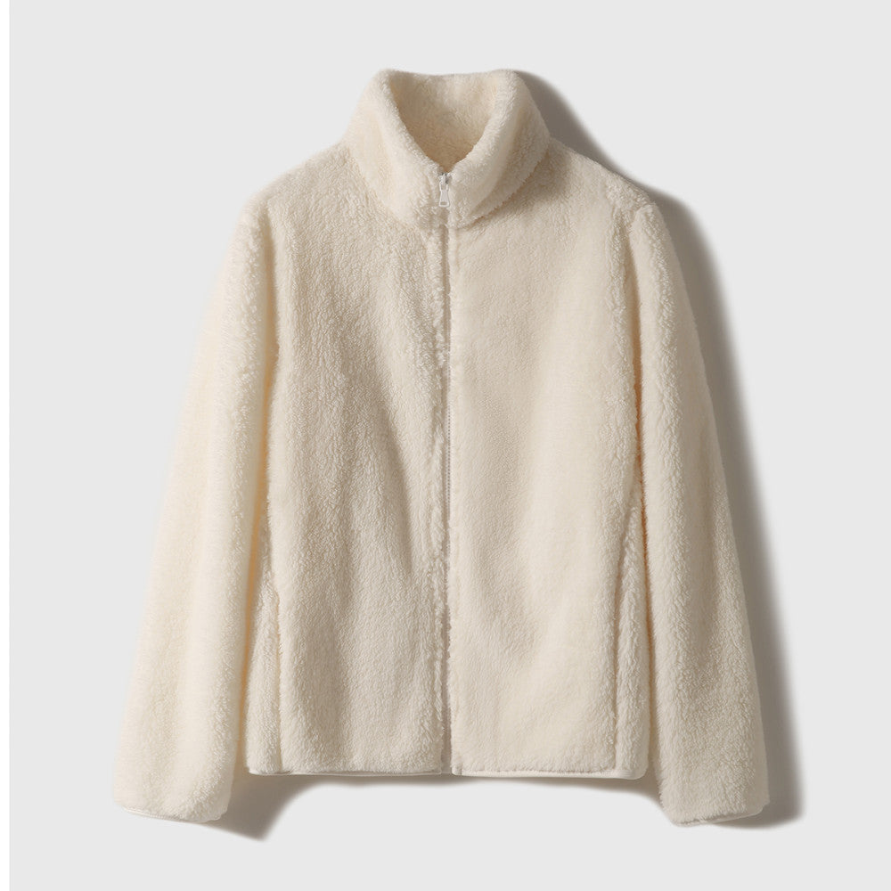 Explosive welfare prices Hand in N pieces close your eyes Flat Teddy Stand up Long Fleece Shake Fleece Coat image 59