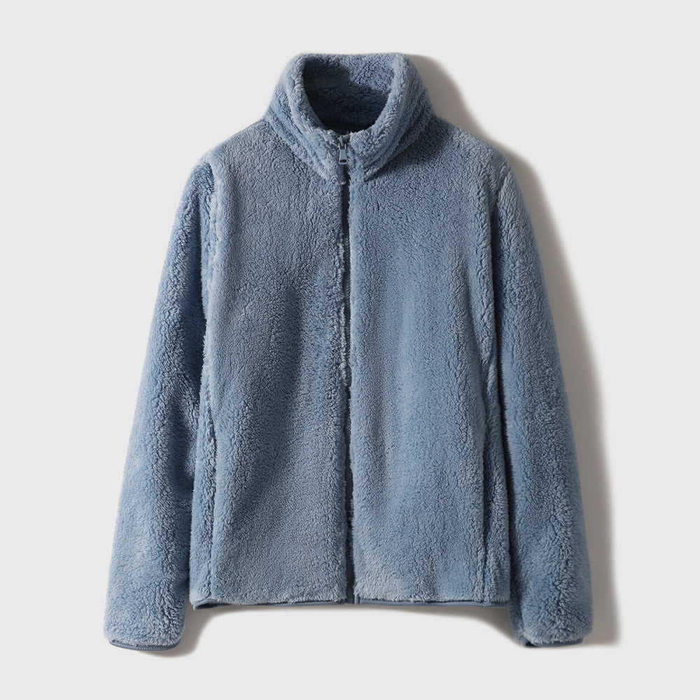 Explosive welfare prices Hand in N pieces close your eyes Flat Teddy Stand up Long Fleece Shake Fleece Coat image 10