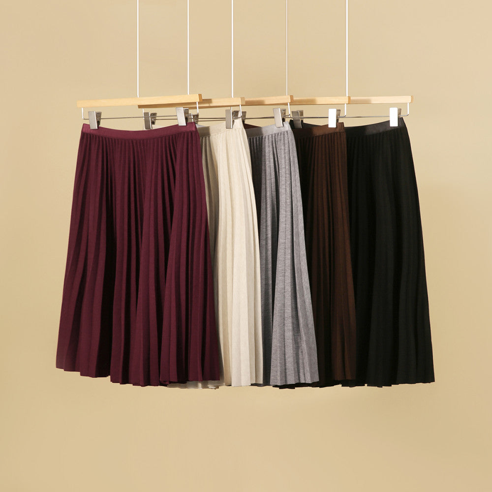 Xiaohan Ge Edinburgh Place velvet soft touch heavy folding A line skirt 25 year autumn new image 3