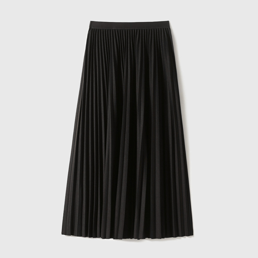 Xiaohan Ge Edinburgh Place velvet soft touch heavy folding A line skirt 25 year autumn new image 7