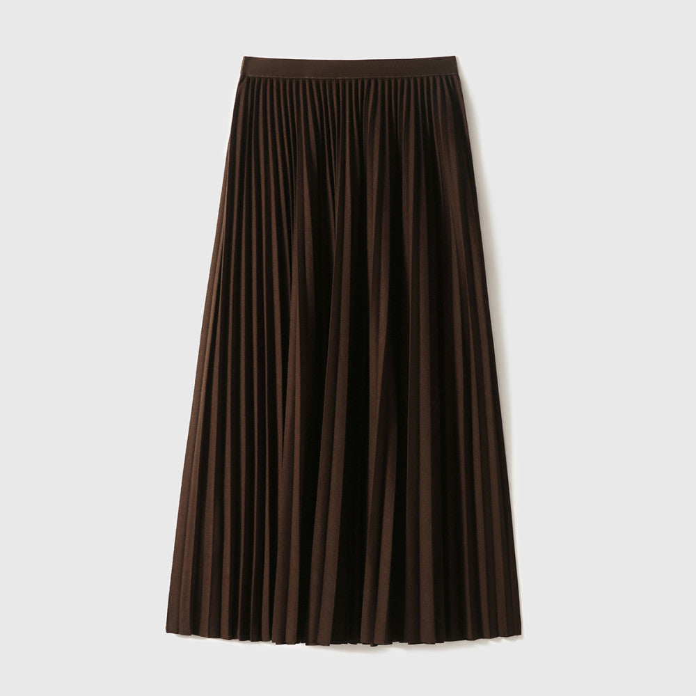 Xiaohan Ge Edinburgh Place velvet soft touch heavy folding A line skirt 25 year autumn new image 11