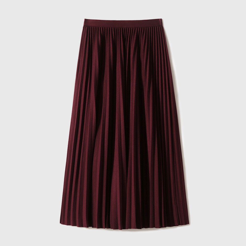 Xiaohan Ge Edinburgh Place velvet soft touch heavy folding A line skirt 25 year autumn new image 14