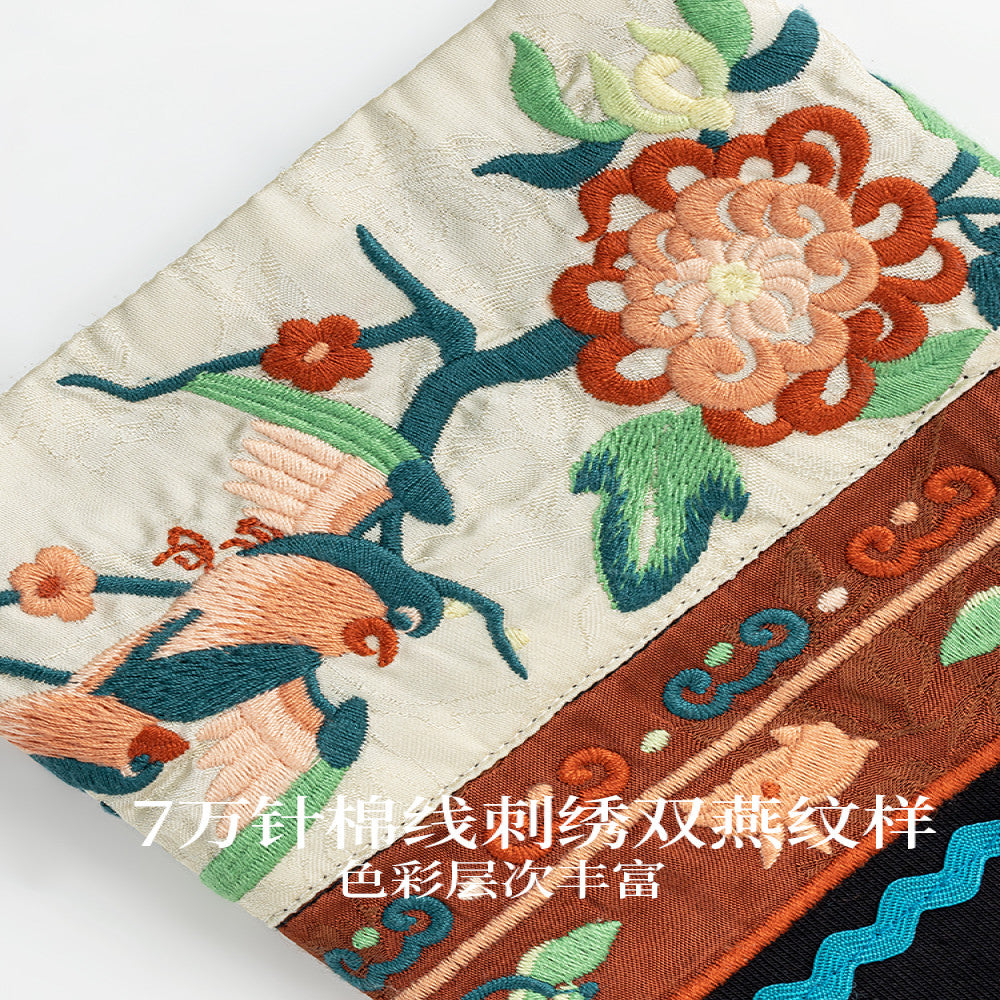 SOLO Original SOLO Guanyin Swallow Spring Loose Long Sleeve Top National Trend Embroidered T shirt image 5