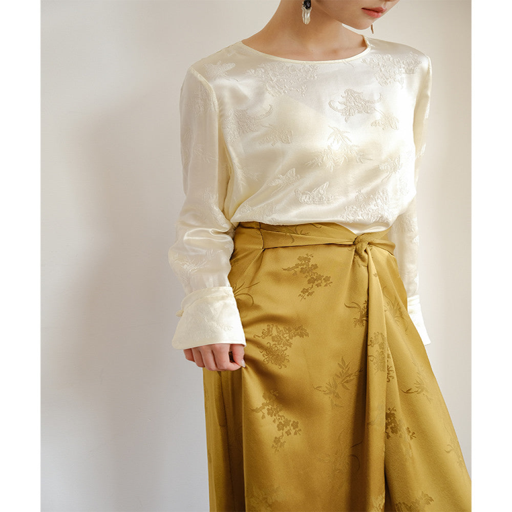 Shan Nonferrous High end Acetic Acid Satin Half Skirt Autumn Winter Edition Thick Acetic Acid Half Skirt Black Half Skirt image 5