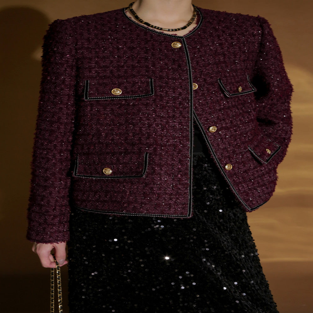 ASAYA3700 : French High grade button braided chanel style jacket