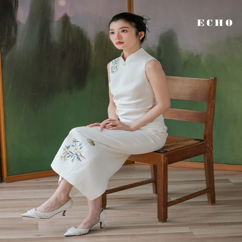 Ren Min Spring Festival Gala Same Style Echo New Chinese Cheongsam image 2