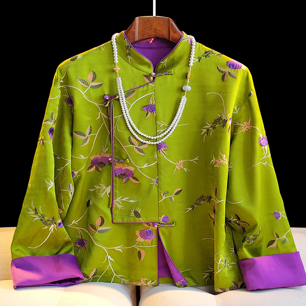 New Chinese style improved national style shirt women s design sense original design fashionable national trend style casual loose buttoned top image 1