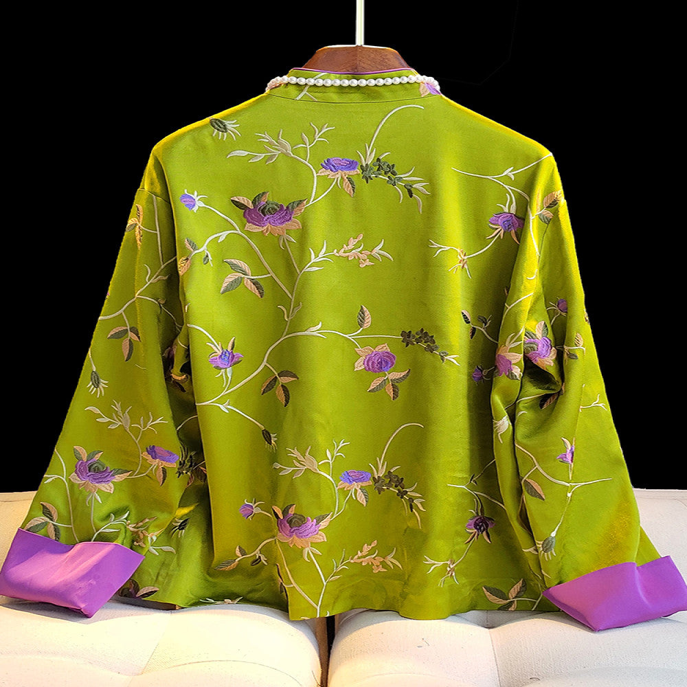 New Chinese style improved national style shirt women s design sense original design fashionable national trend style casual loose buttoned top image 2