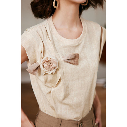 ASAYA3577 Roses grow in the dessert Burnt edge flower top 🌸🌷