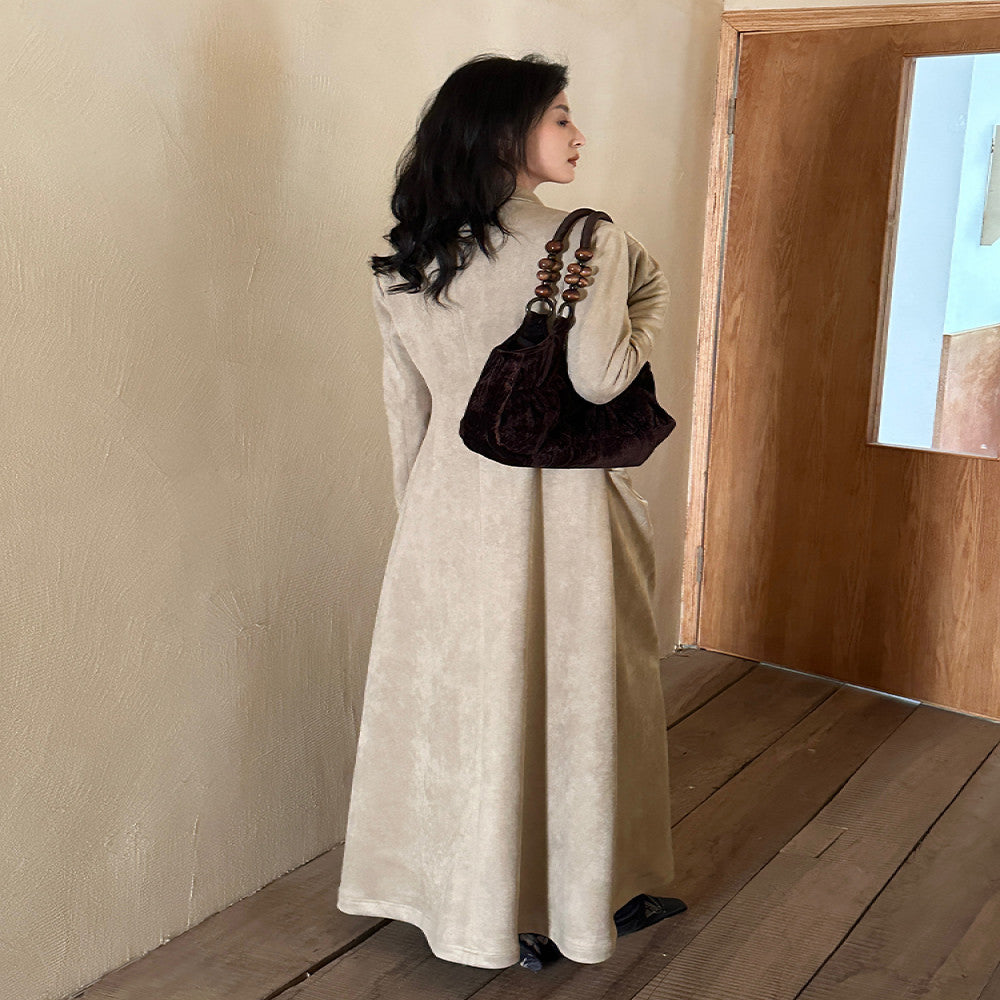 SHIYUAN Nightingale Rose Original Velvet Drawn Jacquard Underarm Bag Beaded Single Shoulder Handbag image 3