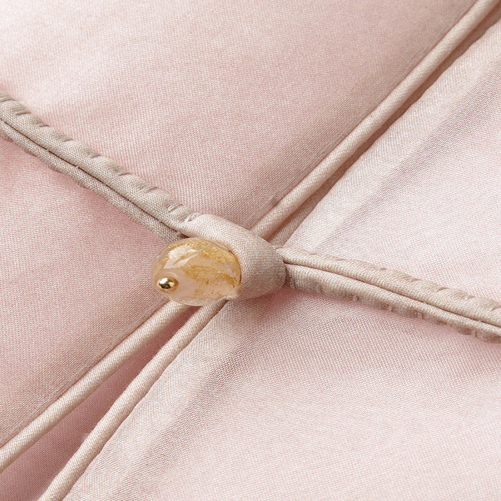 Pink high end silk new Chinese style vest for women in summer thin design heavy embroidery mulberry silk buckle top image 3