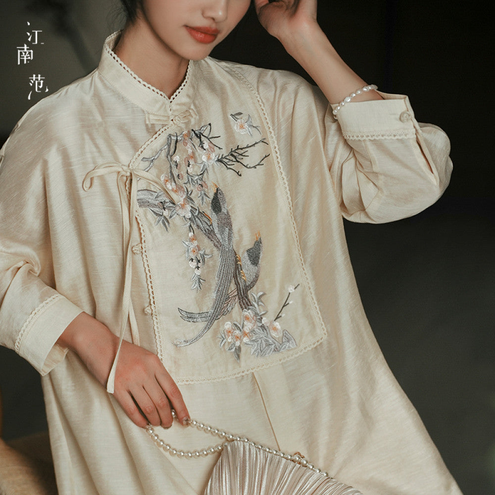 ASAYA3521 Thin Summer Cheongsam with three quarter sleeves