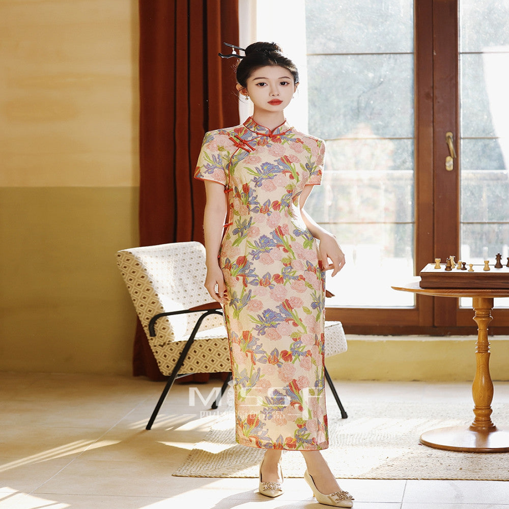 Miss Four s beautiful new Chinese style engagement cheongsam dress young style high end 2025 new high end daily wear image 4