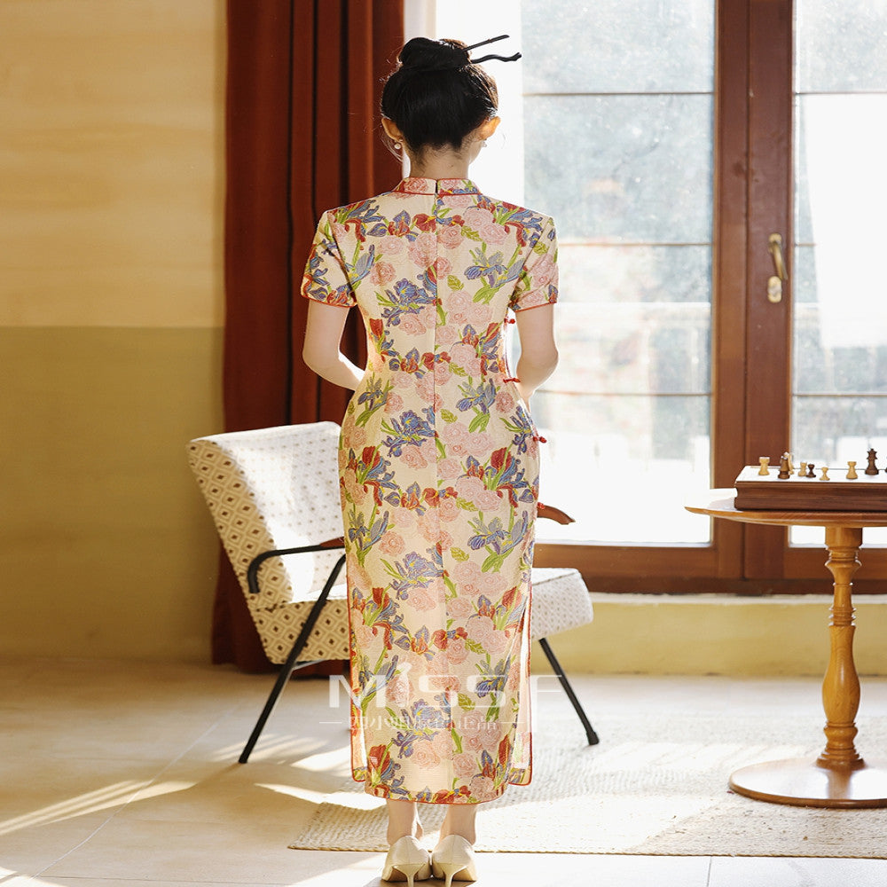 Miss Four s beautiful new Chinese style engagement cheongsam dress young style high end 2025 new high end daily wear image 5