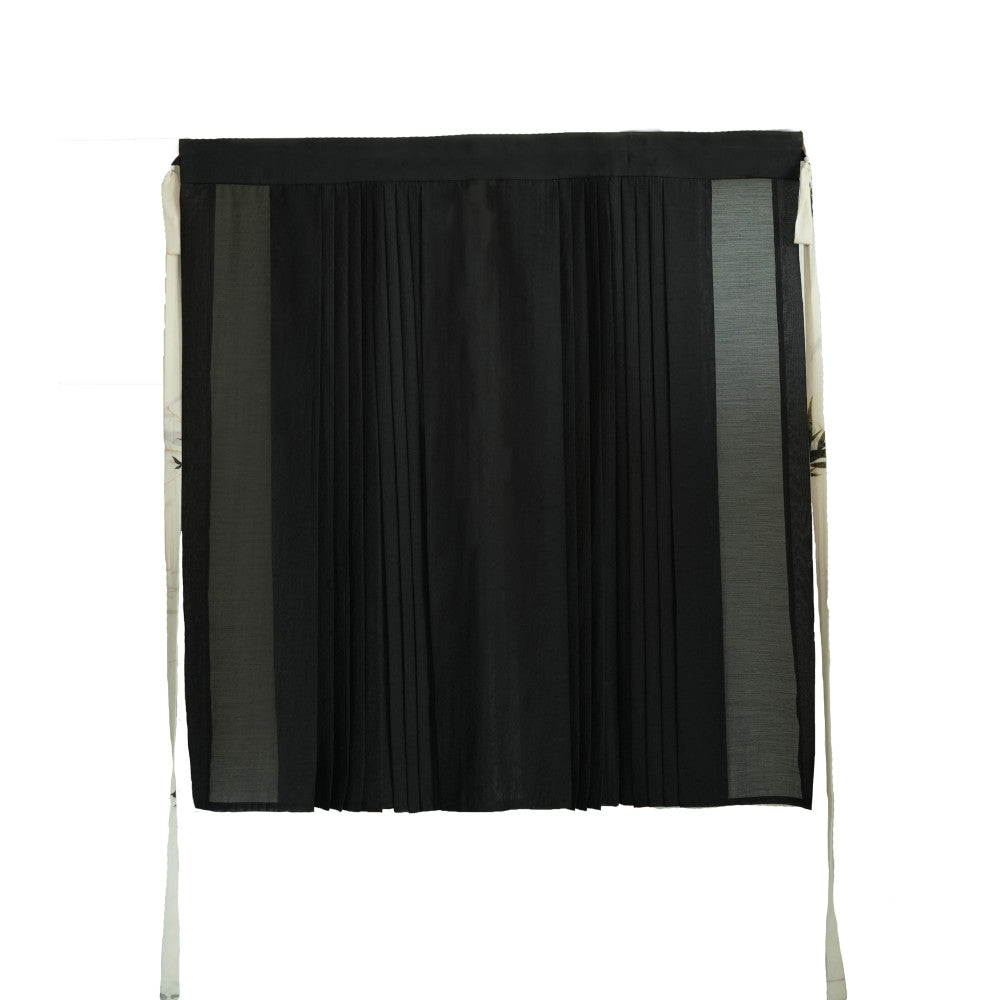 Blank Original Ink Bamboo Original Ming Dynasty Hanfu National Style Silk Acetate Non Wrinkled Narrow Sleeve Collar Short Shirt Ma Mian Skirt image 14