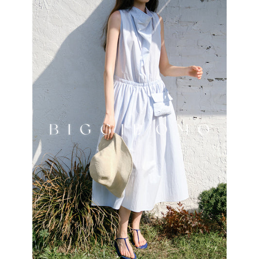 ASAYA4706 – Sky Whisper Maxi Dress ☁️💙