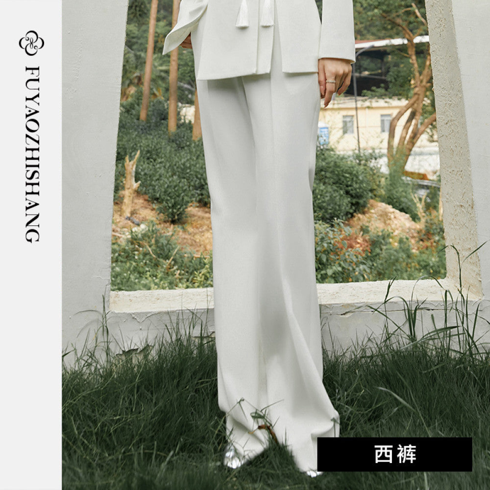 FUYAO Chinese style suit jacket women s autumn new design tassel buckle lapel suit long sleeved top image 20