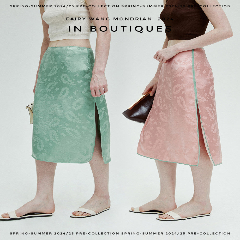 FAIRY WANG Italy Imported Bottom Fabric 100 Mulberry Silk Feather Jacquard New Chinese Style Set image 4