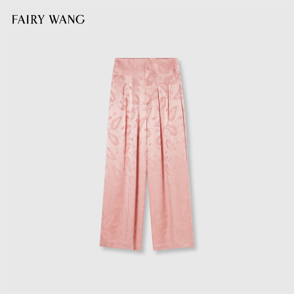 FAIRY WANG Italy Imported Bottom Fabric 100 Mulberry Silk Feather Jacquard New Chinese Style Set image 22