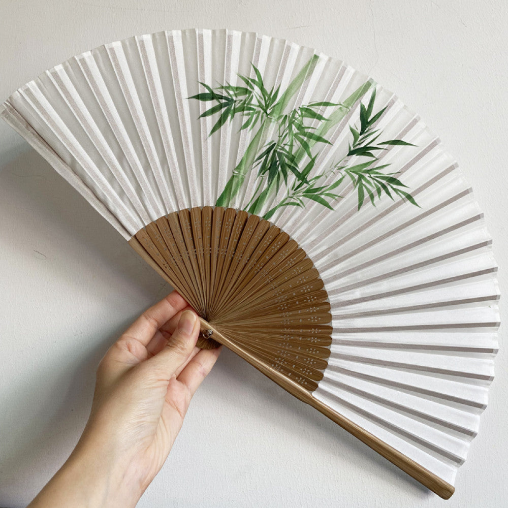 Export to Japan original order tail order Japanese style fan silk hand painted 7 inch Chinese style can be paired with Hanfu yukata image 25