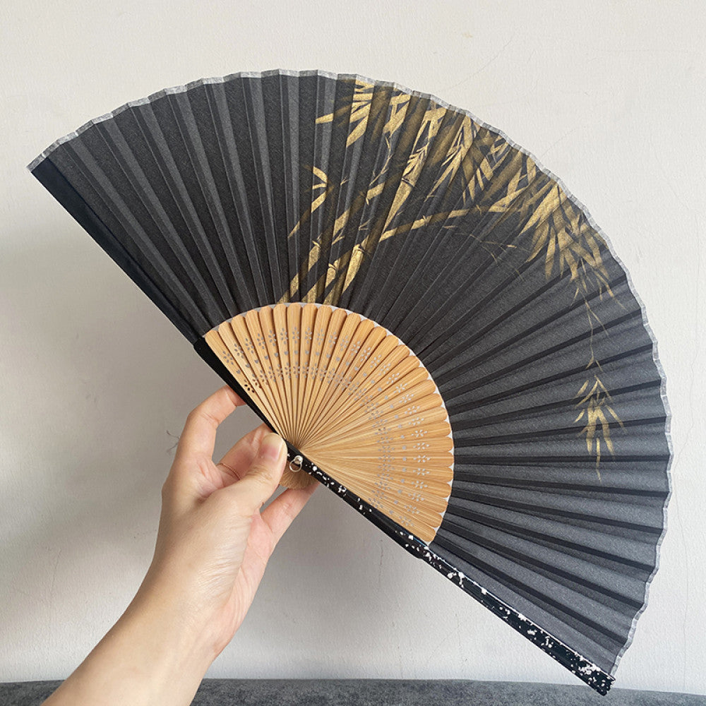 ASAYA3349 Silk Fan with Various Prints