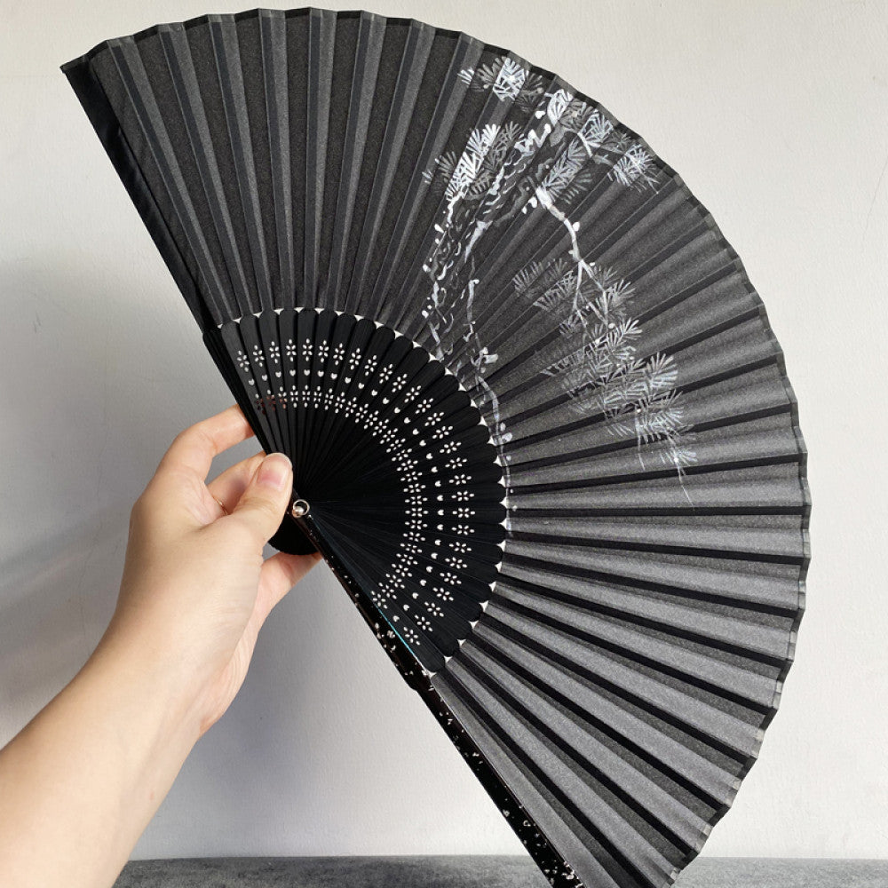 ASAYA3349 Silk Fan with Various Prints