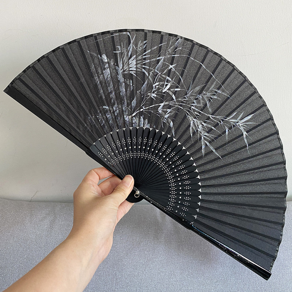 Export to Japan original order tail order Japanese style fan silk hand painted 7 inch Chinese style can be paired with Hanfu yukata image 87