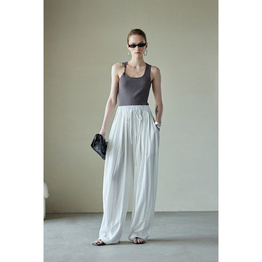 ASAYA3292 Drawstring Summer Coolers Pants