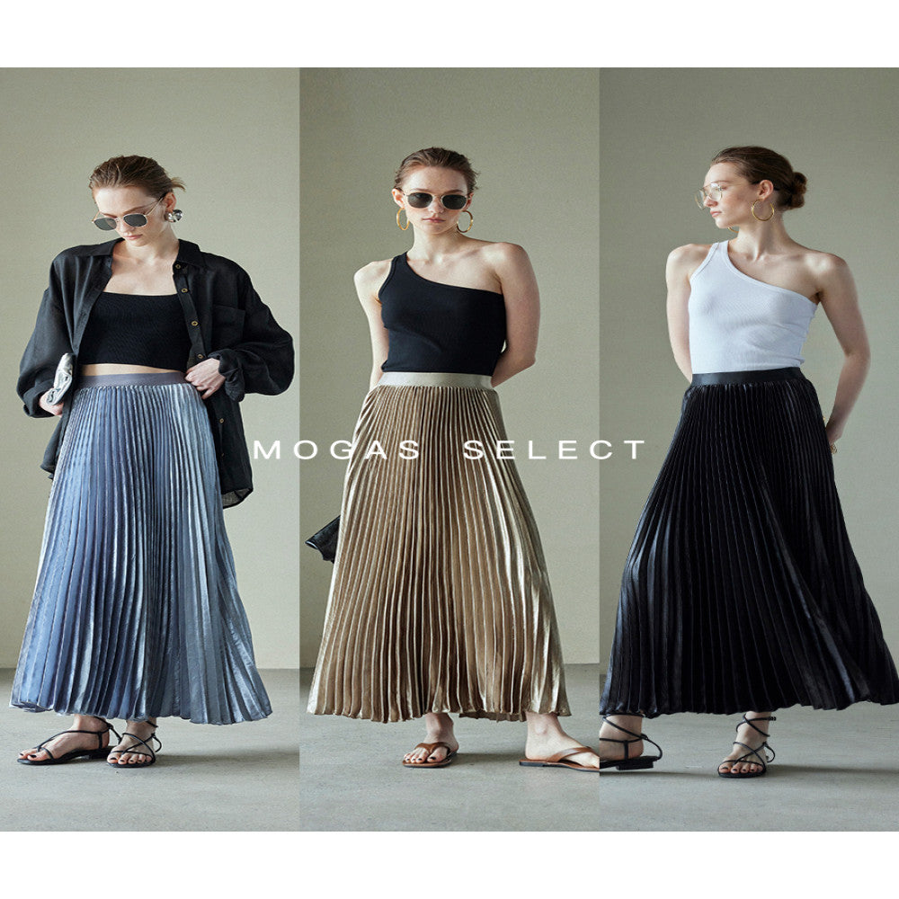 Spot Mogas Gilded Mermaid Ji Heavy Industry High Definition Three Dimensional Folded Half Body Skirt with Hanging Feel Hundred Fold Skirt for Women Summer image 4