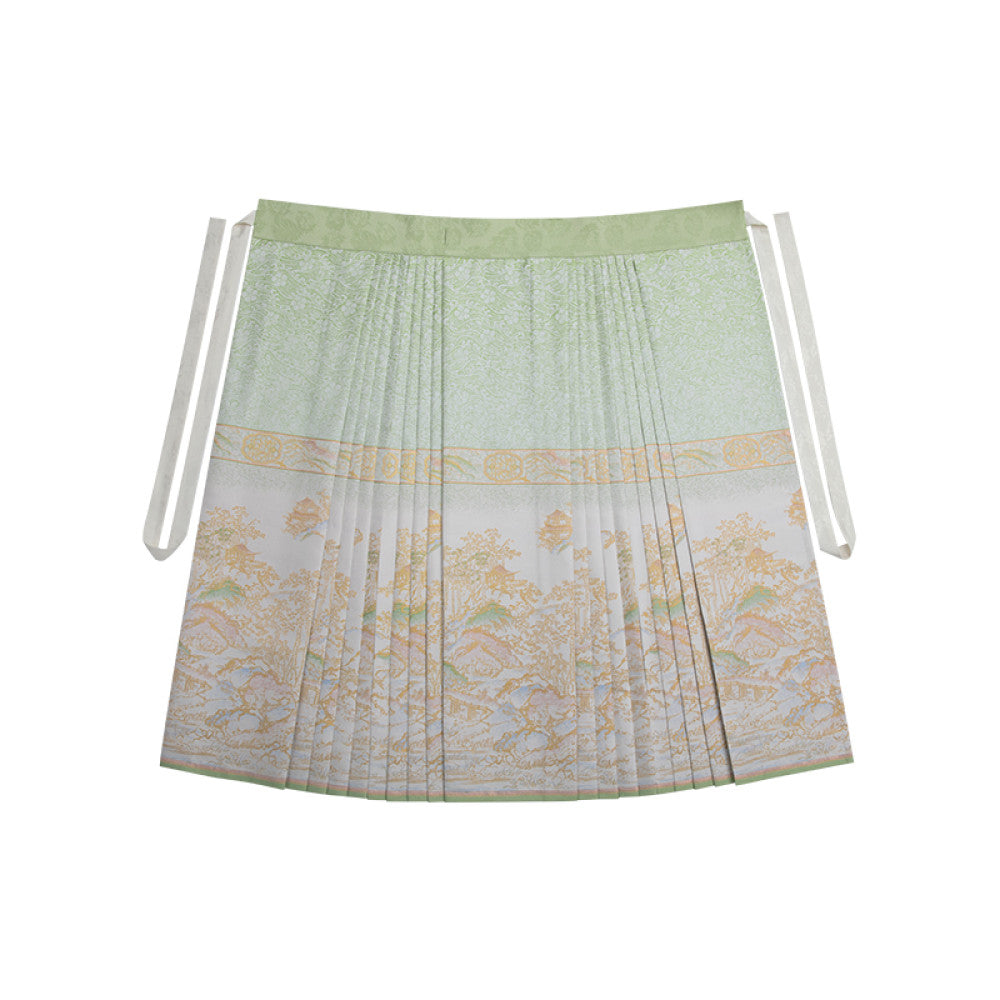 Original Hanfu Shuli Nian Nian Nian Hanfu Original Hanfu Shuli Nian Nian Nian Nian Nian You Can Wear Ma Mian Skirt Women s Set Round Neck Short Shirt Autumn 2024 image 7