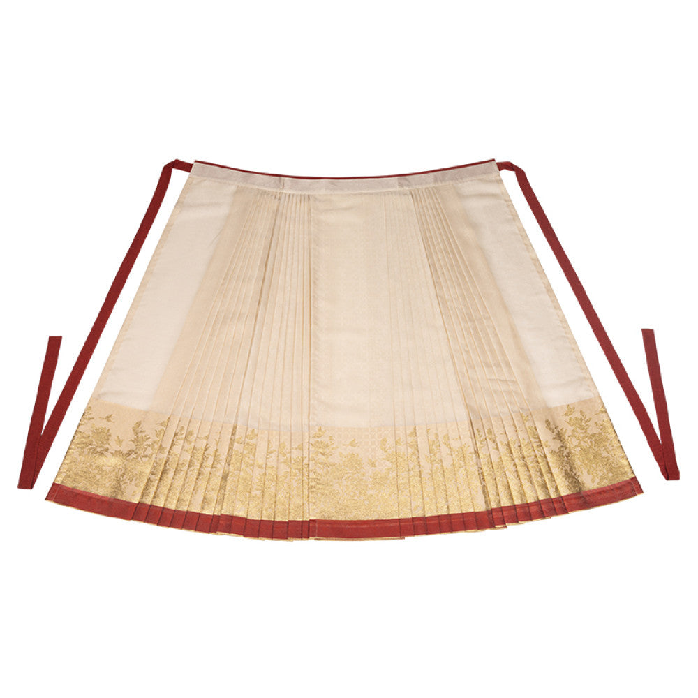 Dreamlike national color peony red border woven gold 6 meter daily Hanfu set engagement toast dress looks slim and long horse face skirt image 71