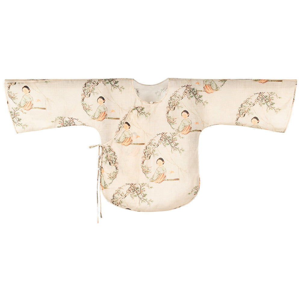 Idle Talk One City Style Chinese Retro Multi Color Inverted Big Sleeve Loose Daily Top Versatile Original image 20