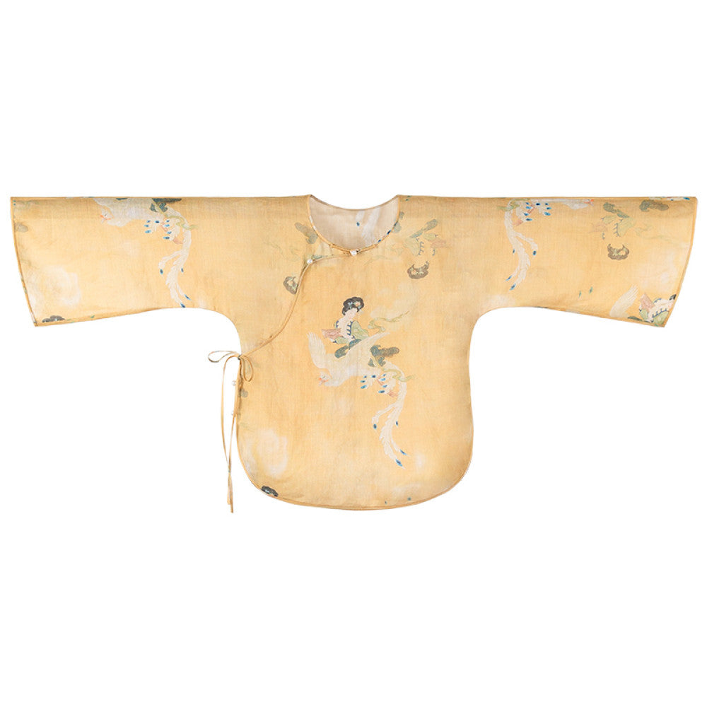 Idle Talk One City Style Chinese Retro Multi Color Inverted Big Sleeve Loose Daily Top Versatile Original image 28