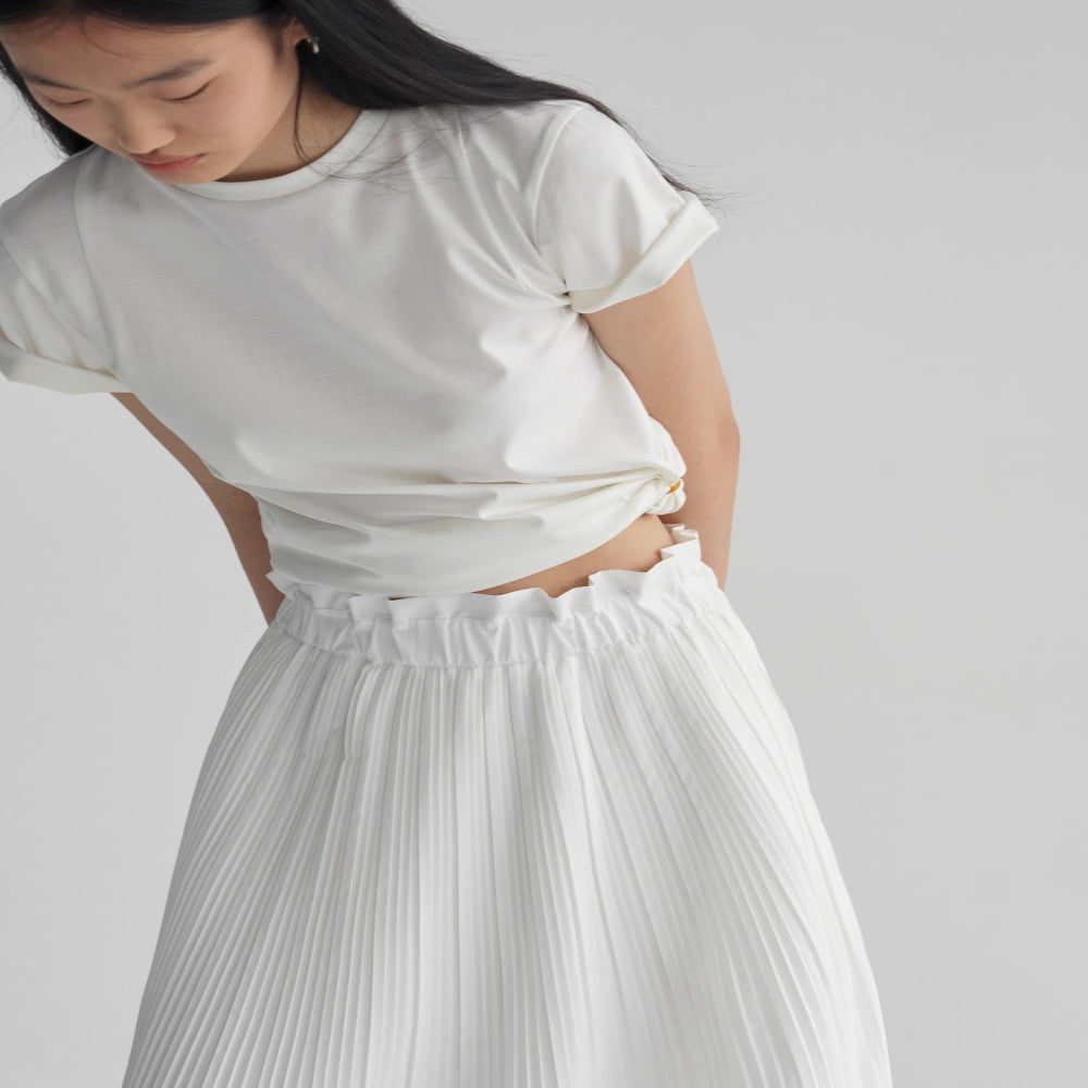 Celebrity style RUISHI Heavy Industry architectural pleated wood ear A line skirt for women in spring and summer image 30