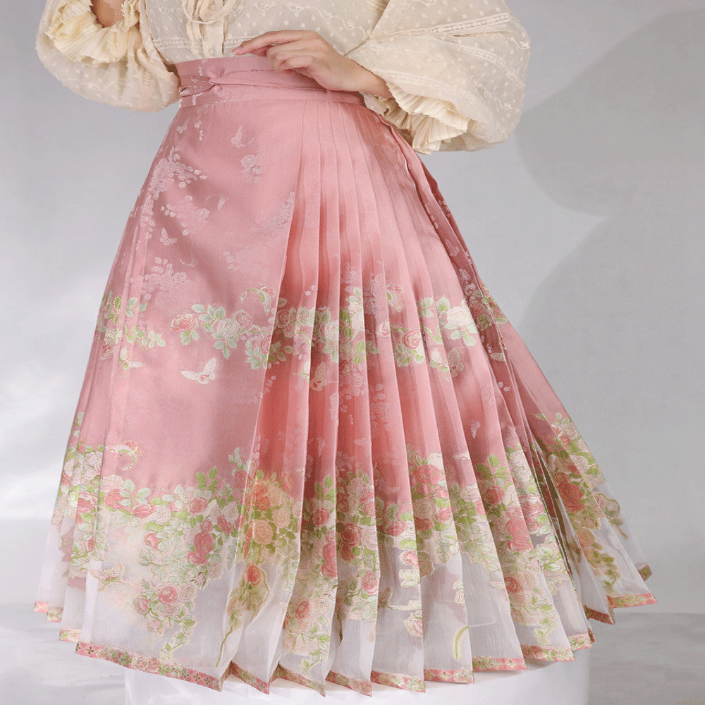 Rose Heart Language New Product Launch New Collection Preview Wedding Engagement New Chinese Red Horse Face Skirt image 3