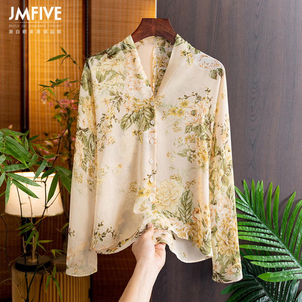 French Elegant Floral Sunscreen Shirt for Women 2025 Summer Style Versatile Thin Long Sleeve Cardigan Sunscreen Top for Women image 3