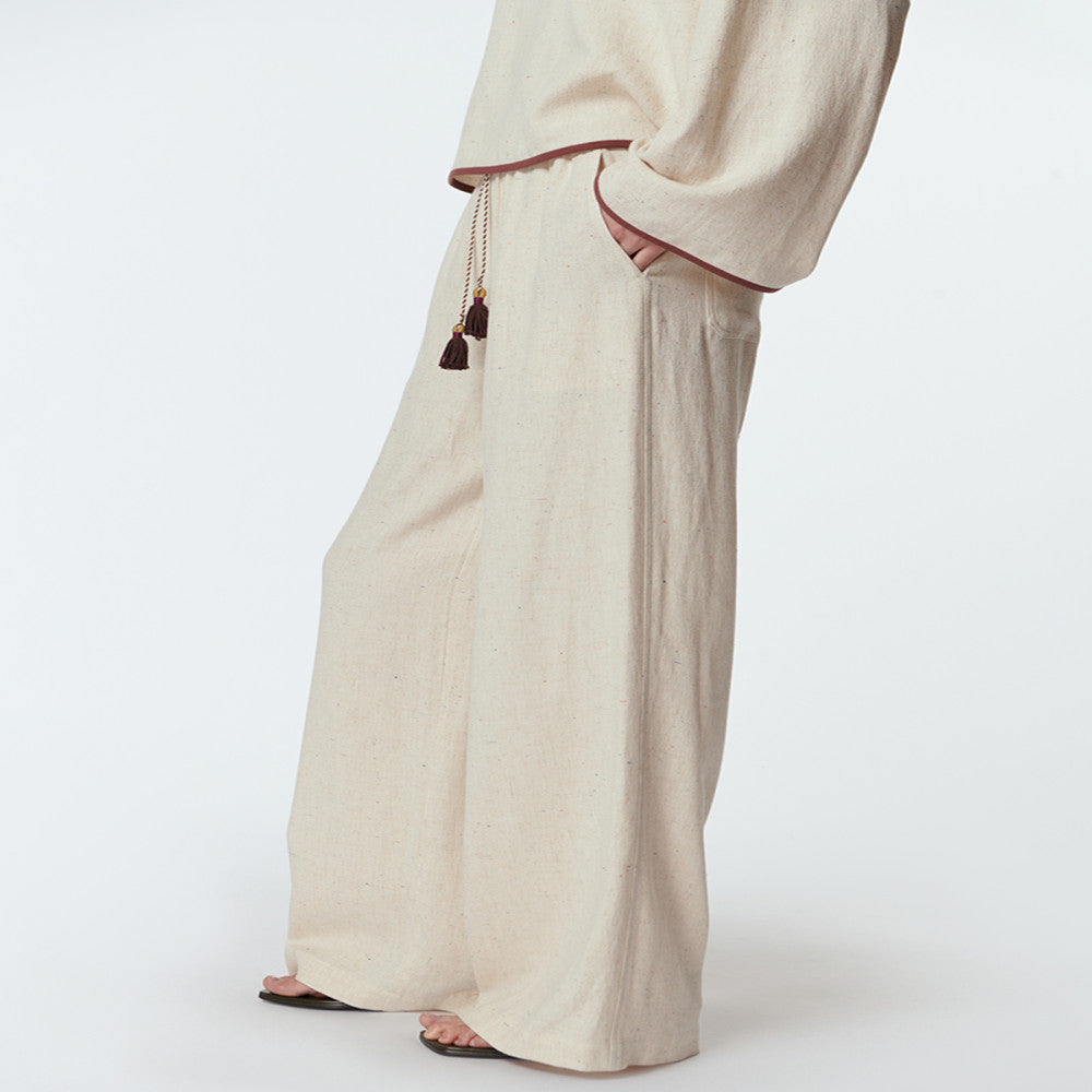 Sagestudio Dot Colorful Contrast Small U Neck Top Short Skirt Pants Set image 4