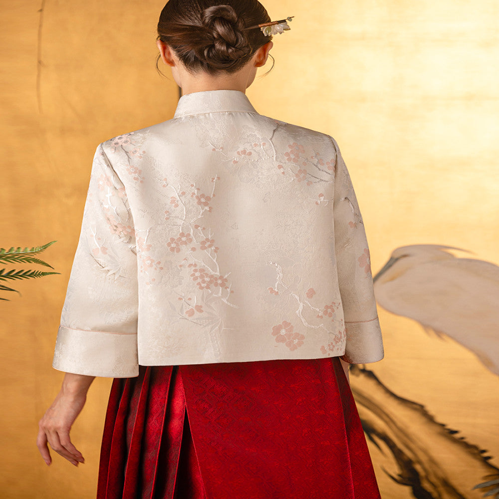 Dear Peony Mei Ran New Chinese style Modified Horse Face Skirt Set Wedding Dress for Women 2025 Spring New Edition image 6