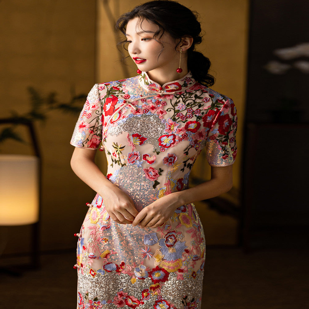 Dear Peony Huayan 2025 New Qipao Wedding High End Temperament Toast Dress Bridal Dress image 0