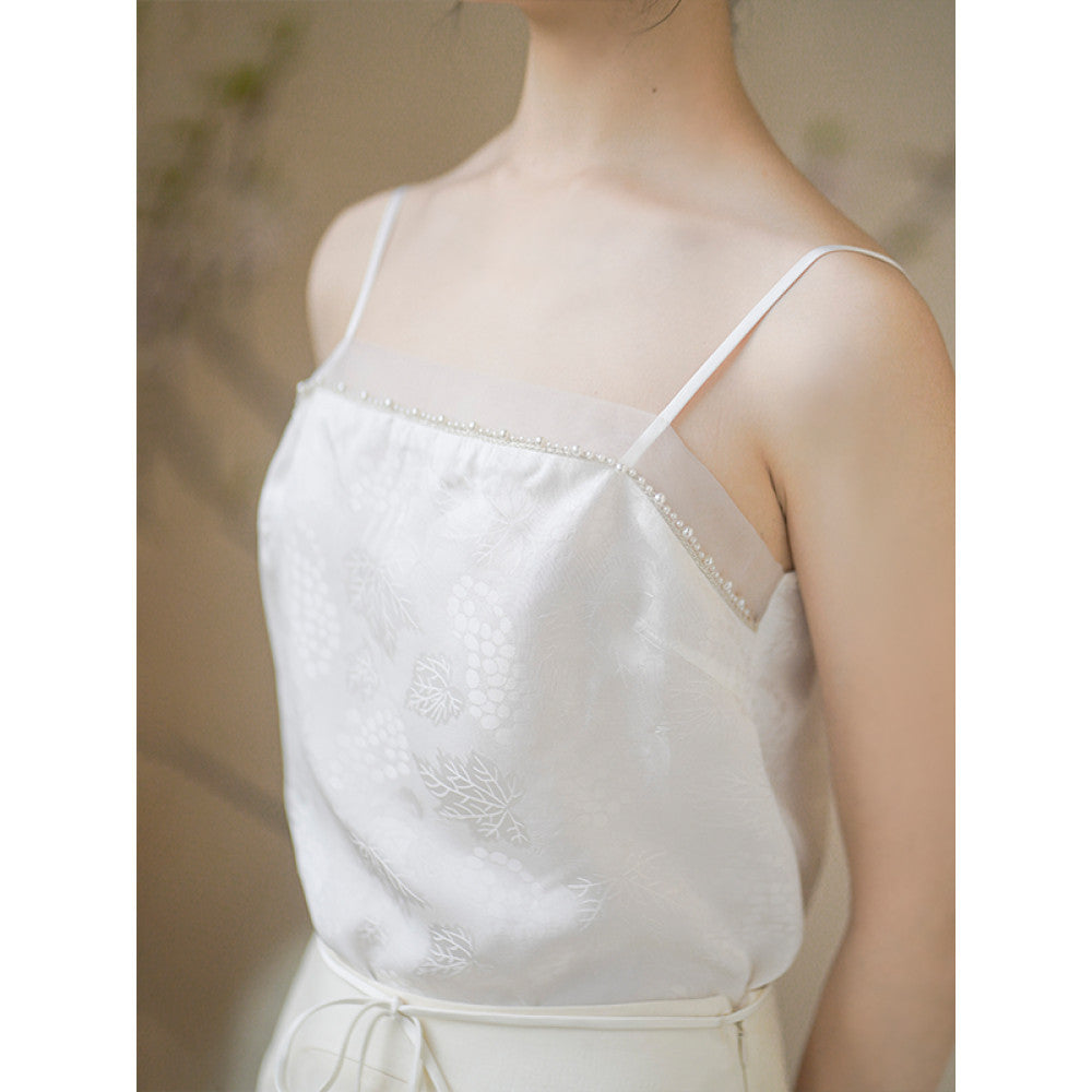 Chuchan 2025 summer new Chinese style jacquard versatile inner wear small camisole can be worn outside the bottoming top women image 22