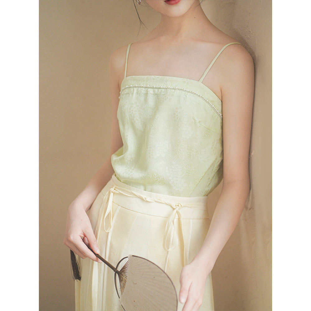 Chuchan 2025 summer new Chinese style jacquard versatile inner wear small camisole can be worn outside the bottoming top women image 28