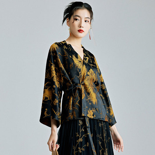 ASAYA3139 New Chinese style retro improved Han element jacquard