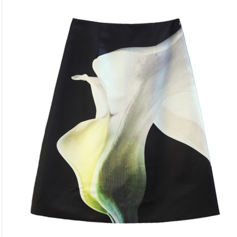 MANE Atelier Designer Brand Matilda Printed Half length Skirt for Women Short Small High end A line Skirt image 17