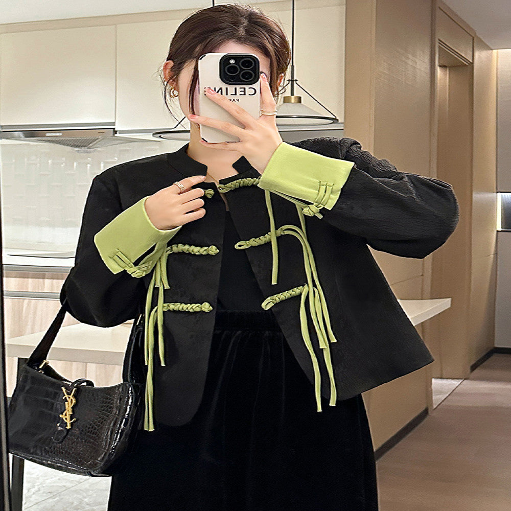 Versatile New Chinese style Small Fragrant Style Women s Suit 2025 Early Spring Light Chinese Style Retro Embroidered Short Coat Trendy image 2